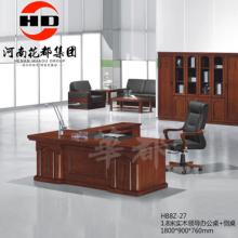 HB8Z-27 1.8米实木领导办公桌+侧桌