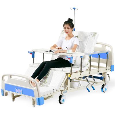 钢塑 长寿泉护理床老人家用多功能病床医疗床医用床手动全曲A04（半
